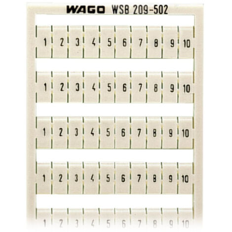WAGO 209-502 Bezeichnungskarten Weiß 5 St. (1/2)