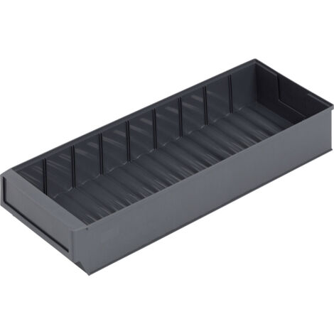 Alutec 66032 Sichtlagerkasten (L x B x H) 500 x 183 x 81 mm Dunkelgrau 1 St. (1/3)