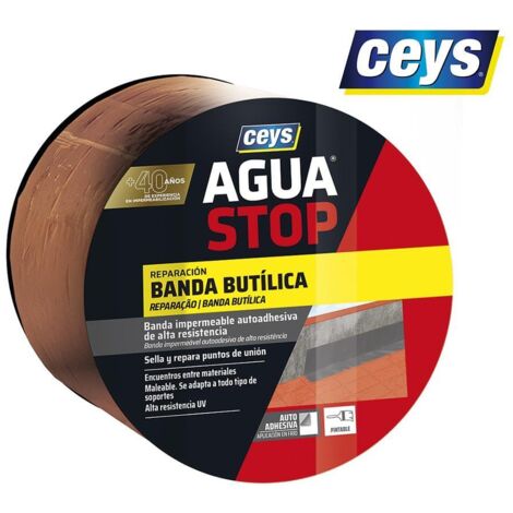 CEYS Aguastop wasserdichtes Band – Butylfliese 10 cm x 10 m 901006