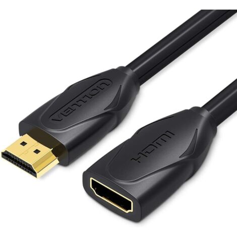 Vention Kabel HDMI Verlängerung VAA-B06-B100/ HDMI Stecker - HDMI Buchse/ 1m/ Schwarz (1/5)