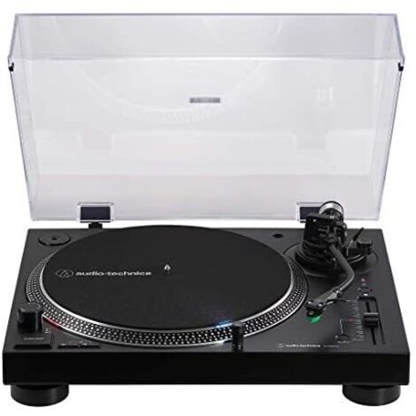 Audio-Technica AT-LP120xBTUSB Direktantriebs-Plattenspieler, (Bluetooth & USB), Schwarz