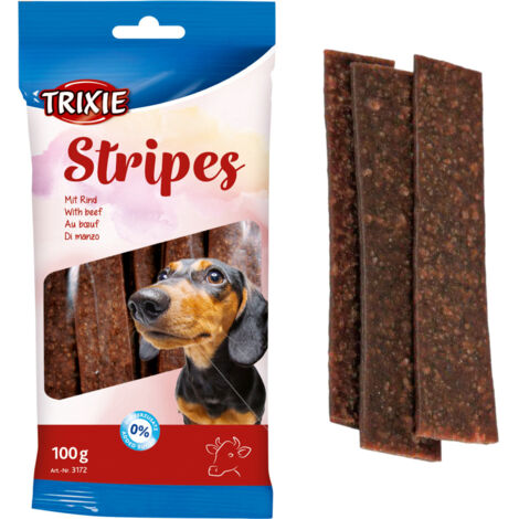 Hundeleckerlis Streifen mit Rind Trixie PREMIO 100g