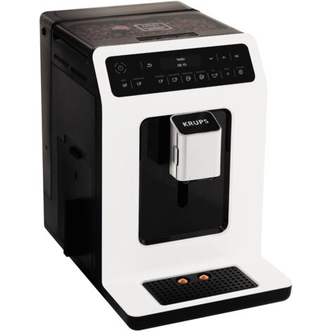 Krups Evidence EA8901 Freistehende vollautomatische Espressomaschine 2,3L 2Tassen White - Kaffeemaschine (Freistehend, Espressomaschine, 2,3 L, Integriertes Mahlwerk, 1450 W, Weiß)