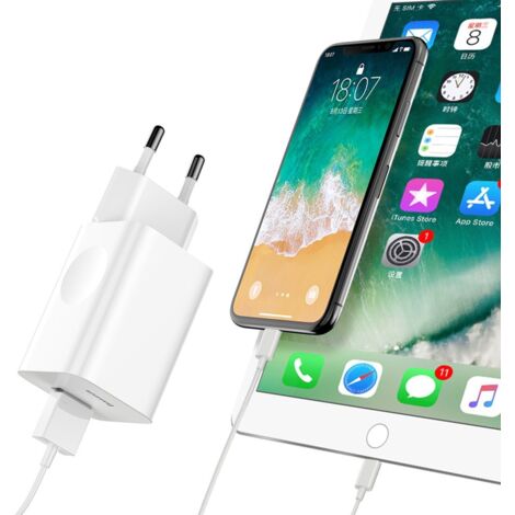 Wandladegerät Netzteil für USB Quick Charge 3.0 Kabel weiß (1/5)