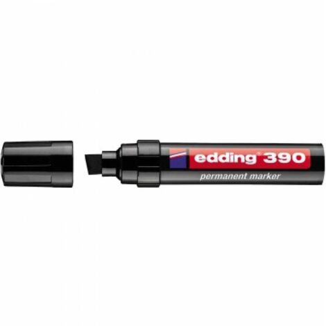 edding Permanentmarker 390 4-390001 4-12mm Keilspitze nachfüllbar sw