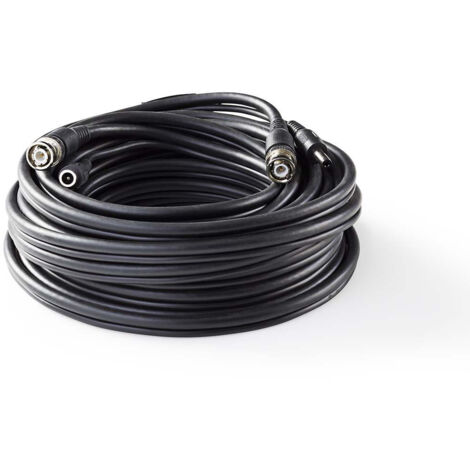 Cctv kamerakabel bnc dc 100 m rund pvc schwarz geschenkkarton 38584 (1/5)