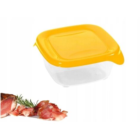 Curver pojemnik na żywność "fresh&go" kwadratowy 0,25l /żółty/ transparentny (1/5)