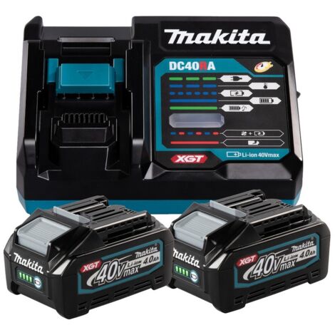 Makita Power Source Kit XGT Li 40V 4,0Ah 2x Akku Ladegerät 191L77-9 (1/5)