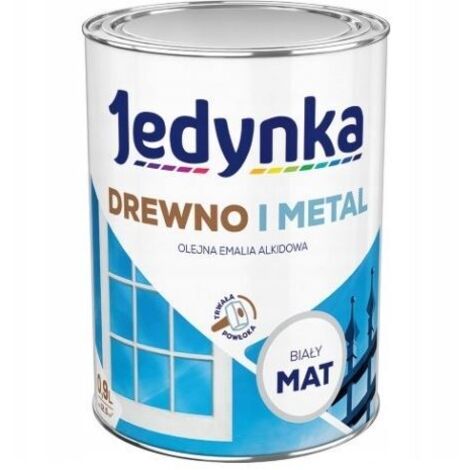 Alkydlack für Holz und Metall, weiß, matt, 0,9 l – 5EMAL.BIM0.9