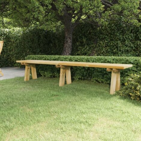 vidaXL Gartenbank 220 cm Massivholz Kiefer Imprägniert