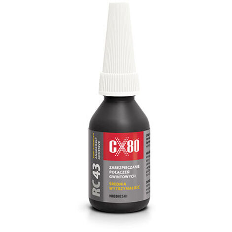 RC43 ANAEROBER KLEBER 10ML BLAU, MITTLERE FESTE, GEWINDESICHERUNG - CX-300