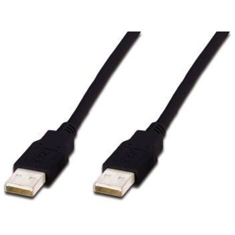 Digitus USB-Kabel  USB 2.0 USB-A Stecker, USB-A Stecker 1.80 m Schwarz  AK-300100-018-S (1/4)