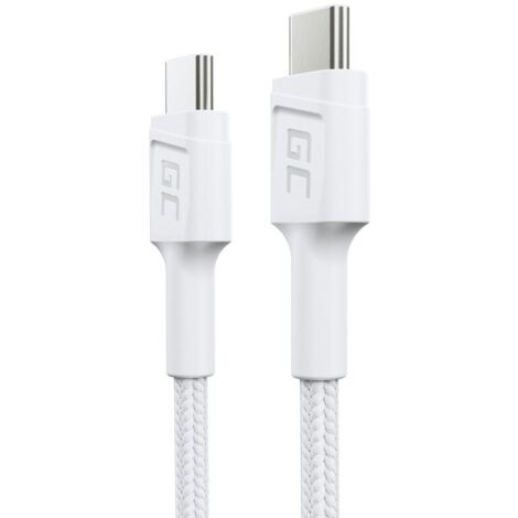 Green Cell USB-C - USB-C 60W 480Mps 30cm WEISS (KABGC31W) (1/4)