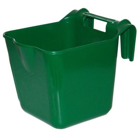 Kerbl Futtertrog HangOn / Futternapf zum Einhängen, grün, ca. 13 Liter 323480