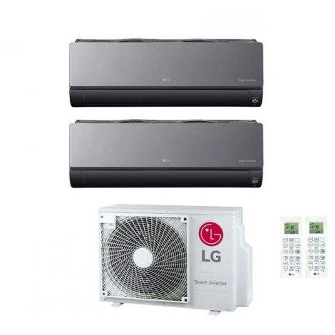 LG DUAL SPLIT INVERTER KLIMAANLAGE ArtCool 9+12 Serie mit MU2R15 UL0 R-32 9000+12000 integriert Wi-Fi