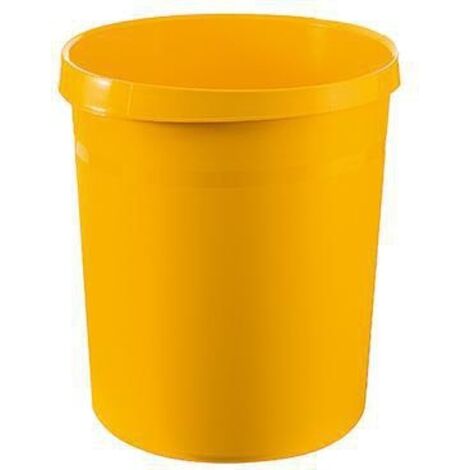 Papierkorb GRIP 31,2 x 35 cm (D. x H) 18l Polypropylen Farbe: gelb 1 Sortierfach