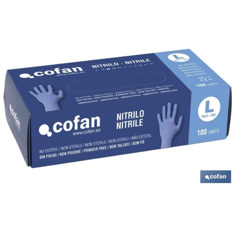 Karton mit 100 Einheiten Nitrilhandschuhe T - M