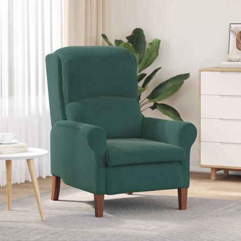 Sessel Dunkelgrün 76 x 94 x 102 cm Samt vidaXL