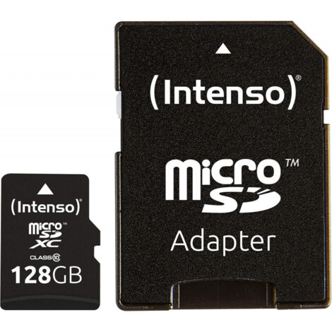 microSDXC Card 128GB, Class 10 + SD-Adapter