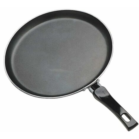 KitchenCraft - Antihaft-Pfannkuchenpfanne mit aufgedrucktem Rezept, Aluminium, 24 cm