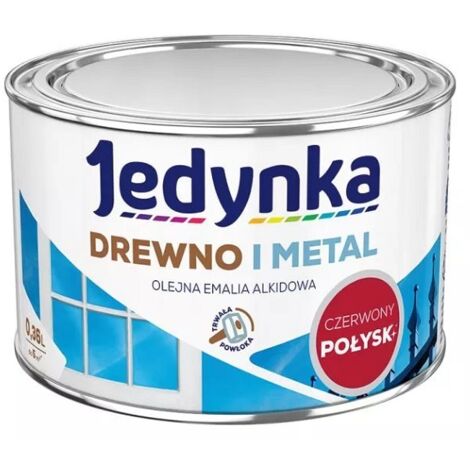 Alkydlack für Holz und Metall, Rot, 0,36 l – 5EMAL.CZJ0.4