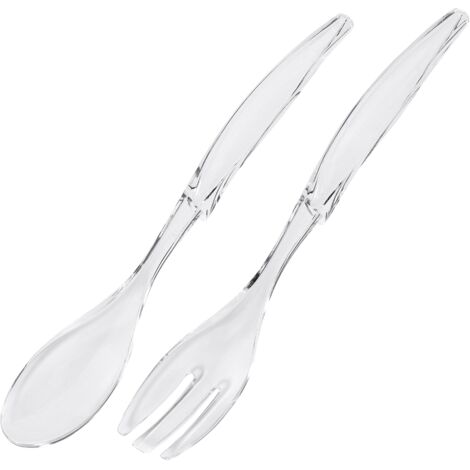 Salatbesteck Vienna 30cm transparent