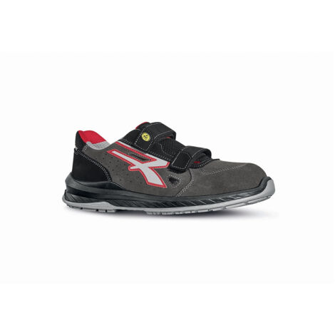 Sicherheits-Sneaker OSLO ESD S1P SRC - Grau/Rot 39 (1/2)