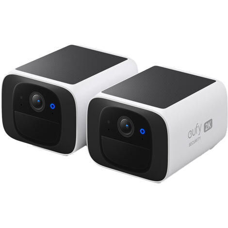 Eufy Überwachungskamera Außen S220, 2-Pack, 2 K Auflösung, 2,4 GHz weiß Überwachungskamera (1/5)
