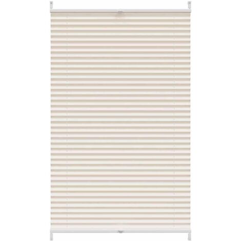 Plissee Faltrollo Rollo Plisseerollo 80x100cm Creme vidaXL