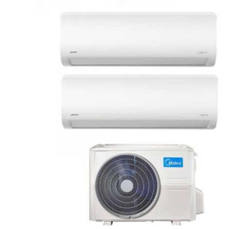 Midea Dual Split Inverter Klimagerät XTREME 9+12 Serie mit M2OG-14HFN8 R-32 Wi-Fi Integrated 9000+12000 btu - Neu