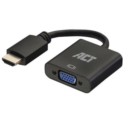 Adapterkabel HDMI-Stecker auf VGA-Buchse, mit Audio - 0.15 m (1/5)