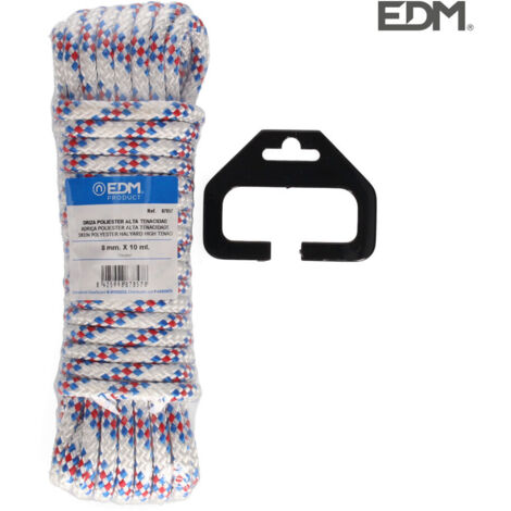 Strang EDM 10 m Polyester-Fall High Tend Tricolor Stärke 8 mm