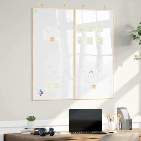 Magnetisches Whiteboard Weiß 100 x 1.4 x 100 cm vidaXL