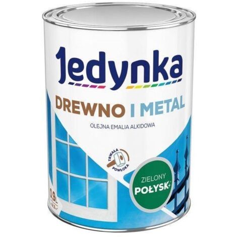 Alkydlack für Holz und Metall, grün, 0,9 l – 5EMAL.ZIJ0.9