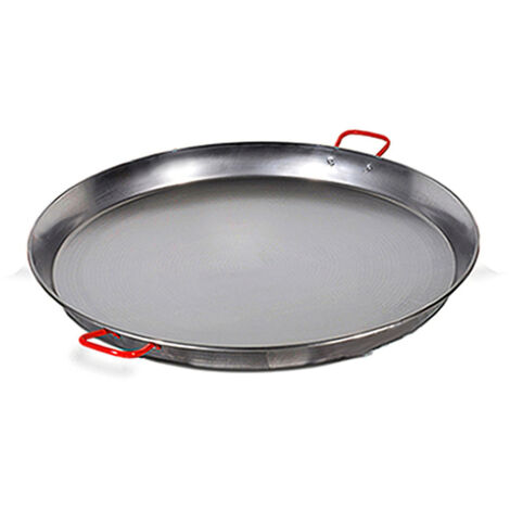Valencianische Paellapfanne 50 cm. Poliert, für 14 Personen