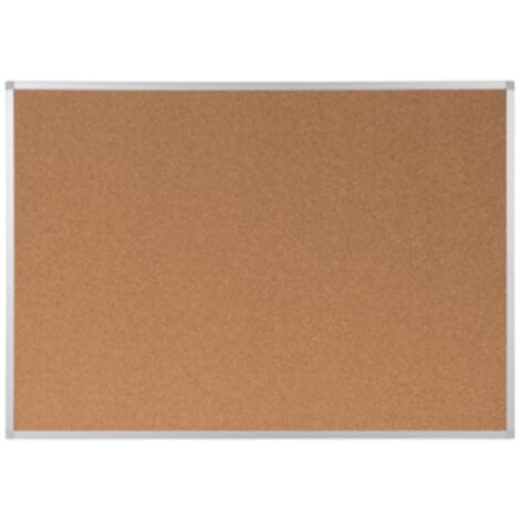 Pinnwand Ayda Maße der Oberfläche: 90 x 60 cm (B x H) Schrauben Dübel Kork Material des Rahmens: Aluminium eloxiert braun (1/4)