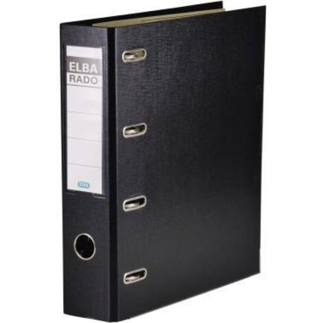 ELBA Doppelordner rado plast 100551851 2xA5 quer 75mm schwarz (1/4)