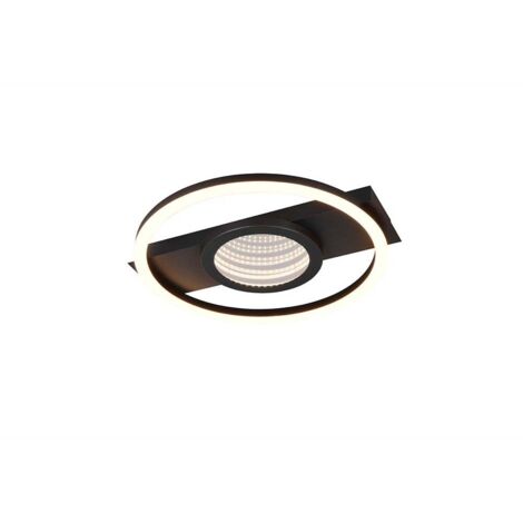 REALITY LED-Deckenleuchte WHEELER, R64801132, 16W, 2000lm, 3000K, schwarz (1/5)
