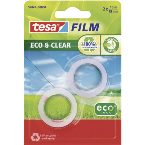 tesa  57049-00000-13 tesafilm Eco & Clear Transparent (L x B) 10 m x 19 mm 2 St. (1/2)
