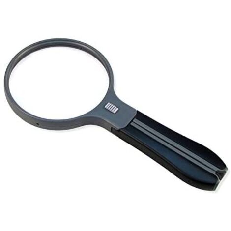 Carson Split-Handle-Lupe mit abnehmbarem Griff und Freisprecheinrichtung, 2-fache Vergrößerung, 3,5-fache Spotlinse, mit LED-Licht (1/5)