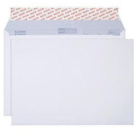 Versandtasche Proclima DIN C4 229 x 324 mm (B x H) ohne Fenster 120g/m² mit Haftklebung Papier 100 % recycelt ohne Fadenverstärkung hochweiß 250 St./Pack. (1/4)
