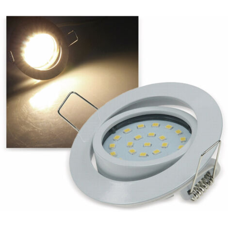 CHILITEC LED-Einbauleuchte "Flat-26" EEK F, 4 W, 330 lm, 2700 K, weiß
