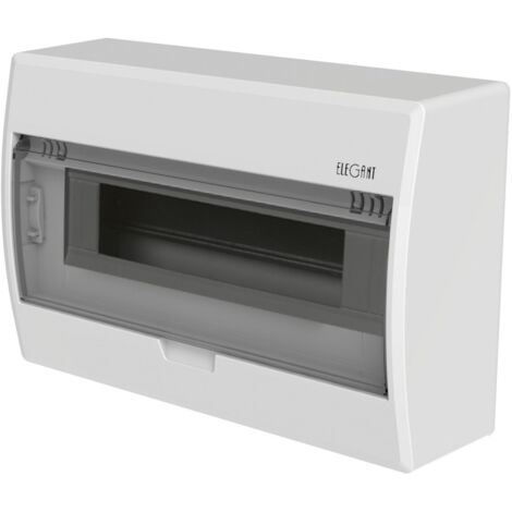ELEGANT Aufputz-Schaltanlage Typ: EP 1/12 Modulanzahl 12 IP40 N+PE-Klemme (1/4)