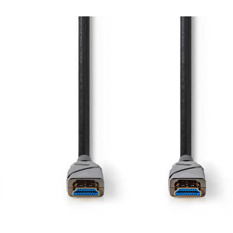Aktive optische high speed hdmi kabel mit ethernet hdmi stecker hdmi stecker 4k60hz 18 gbps 300 m rund pvc schwarz kartonverpackung (1/5)
