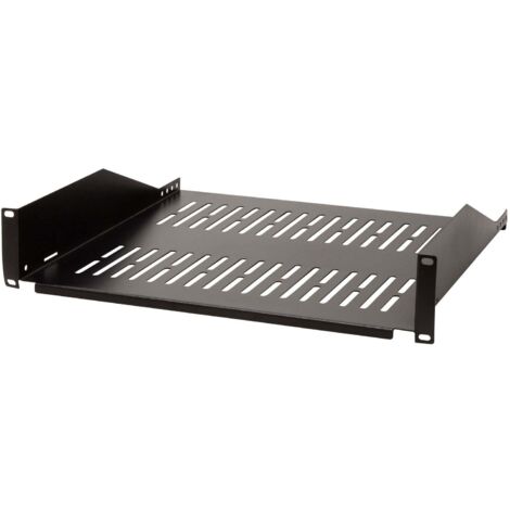 LogiLink SF2C45B Wandregal Cantilever schwarz 2U 19 Zoll (1/5)