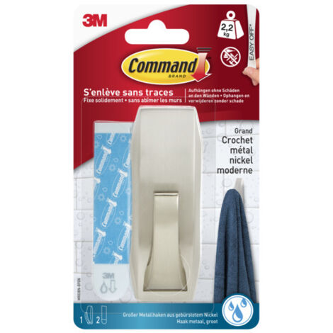 COMMAND Moderner Klebehaken, Silber 2,3 kg COMMAND (1/5)