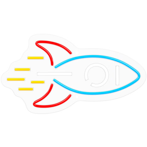 Forever Neon Plexi LED Rakieta Multicolor USB 42x23 cm (1/5)