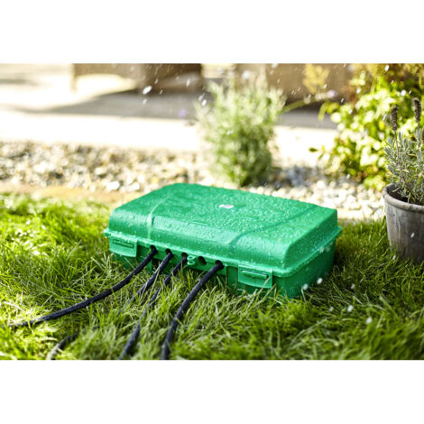 Verteilerbox IP55 – Staub- und spritzwassergeschützt – Großes Fassungsvolumen 5,8L – Witterungsbeständig für Außenbereich – Heitronic (1/5)