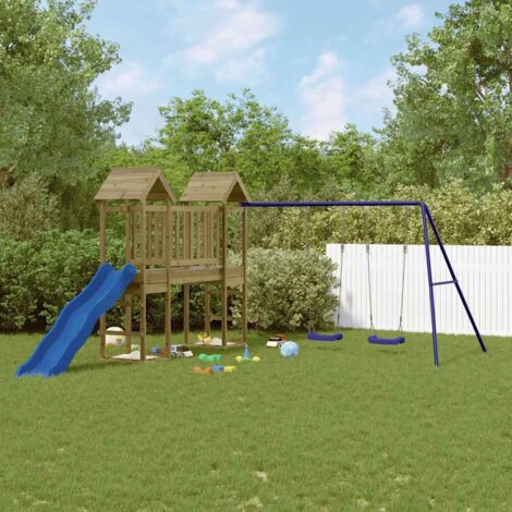 Spielplatz für den Außenbereich aus imprägniertem Kiefernholz