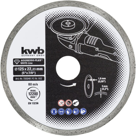Trennscheibe kwb white line Turbo 125 mm (1/2)